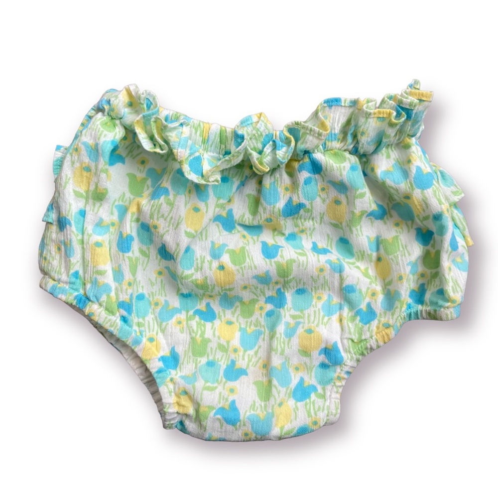 LILLY PULITZER Floral Baby Bloomers Ruffles 12-18 Months